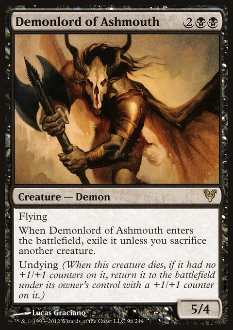 Demonlord of Ashmouth, Avacyn Restored #96, Magic: The Gathering card