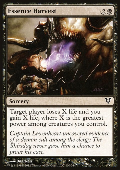 Essence Harvest, Avacyn Restored #100, Magic: The Gathering card