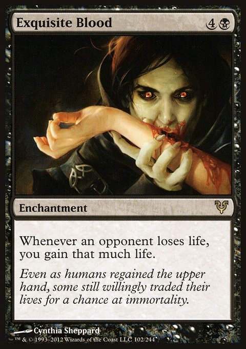 Exquisite Blood, Avacyn Restored #102, Magic: The Gathering card