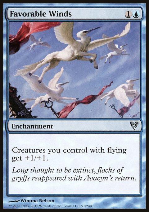 Favorable Winds, Avacyn Restored #51, Magic: The Gathering card