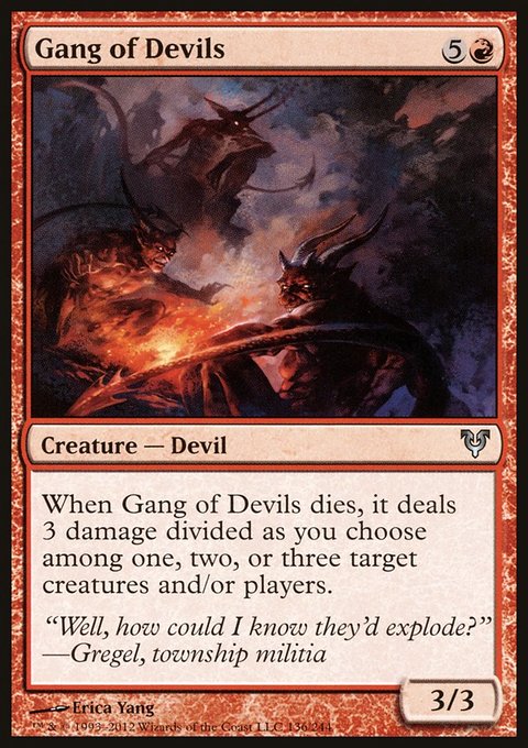 Gang of Devils, Avacyn Restored #136, Magic: The Gathering card
