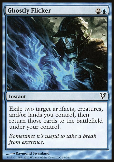 Ghostly Flicker, Avacyn Restored #57, Magic: The Gathering card
