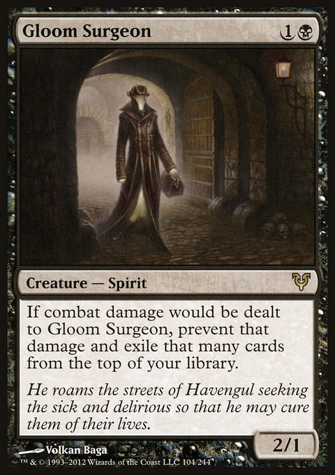 Gloom Surgeon, Avacyn Restored #104, Magic: The Gathering card