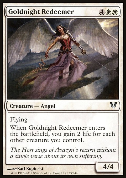 Goldnight Redeemer, Avacyn Restored #23, Magic: The Gathering card