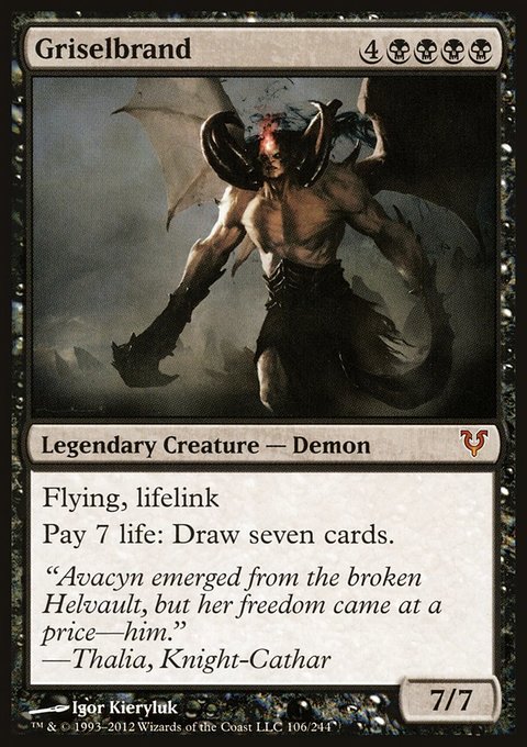 Griselbrand, Avacyn Restored #106, Magic: The Gathering card