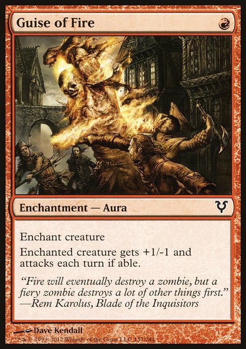 Guise of Fire, Avacyn Restored #137, Magic: The Gathering card