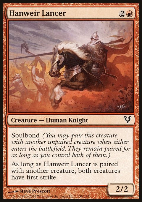 Hanweir Lancer, Avacyn Restored #138, Magic: The Gathering card