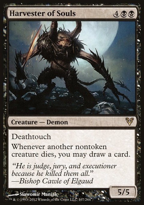 Harvester of Souls, Avacyn Restored #107, Magic: The Gathering card