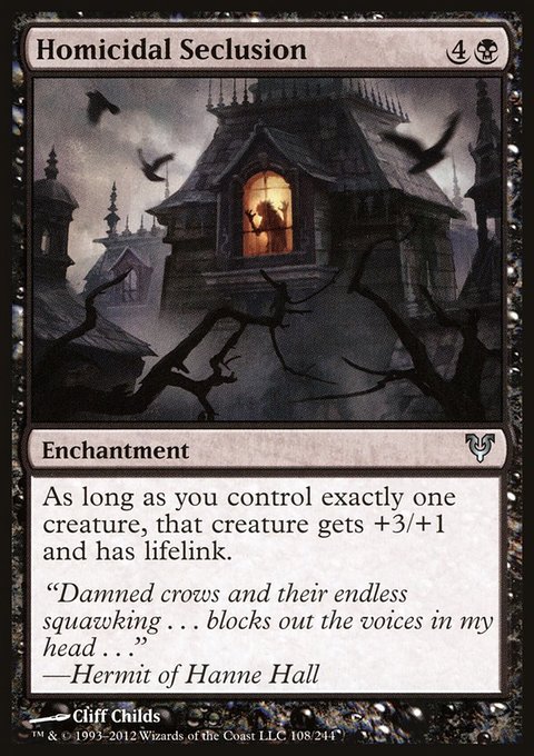 Homicidal Seclusion, Avacyn Restored #108, Magic: The Gathering card