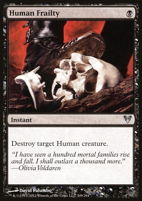 Human Frailty, Avacyn Restored #109, Magic: The Gathering card