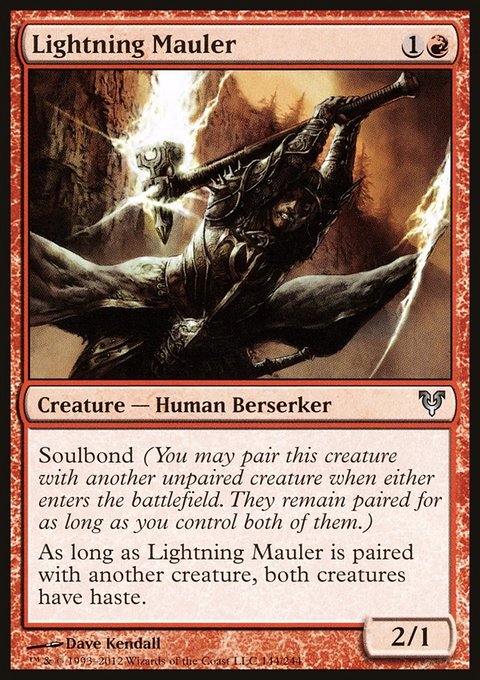 Lightning Mauler, Avacyn Restored #144, Magic: The Gathering card