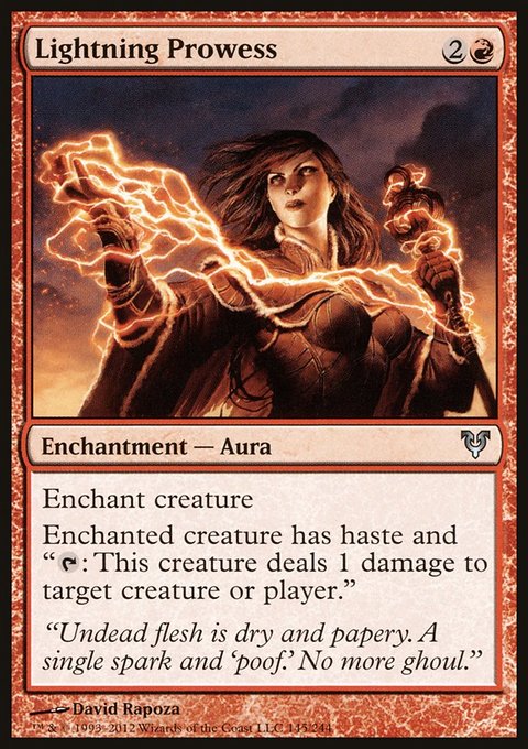 Lightning Prowess, Avacyn Restored #145, Magic: The Gathering card