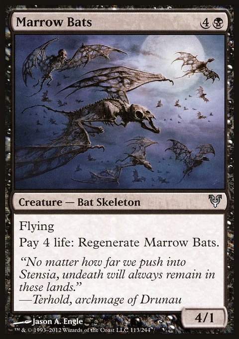 Marrow Bats, Avacyn Restored #113, Magic: The Gathering card