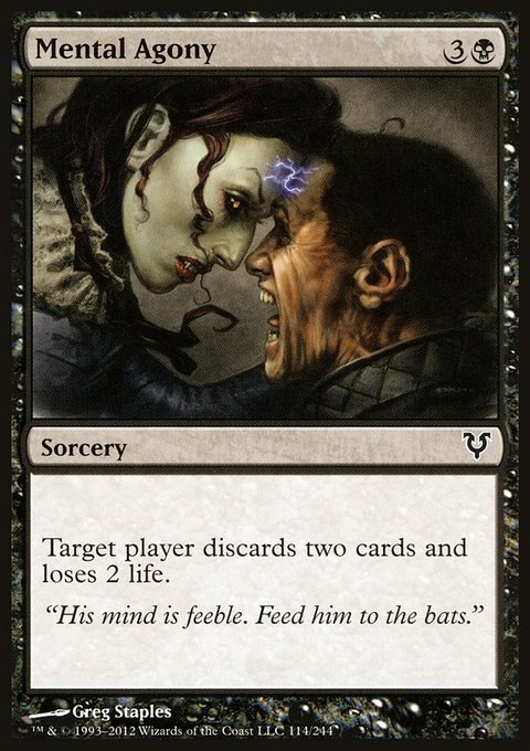 Mental Agony, Avacyn Restored #114, Magic: The Gathering card