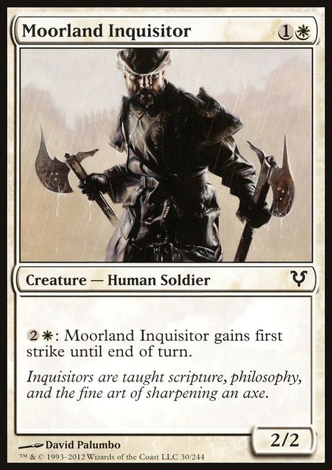 Moorland Inquisitor, Avacyn Restored #30, Magic: The Gathering card
