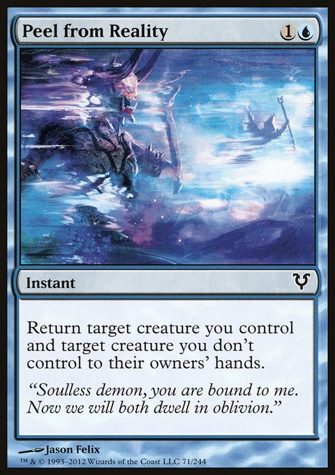 Peel from Reality, Avacyn Restored #71, Magic: The Gathering card
