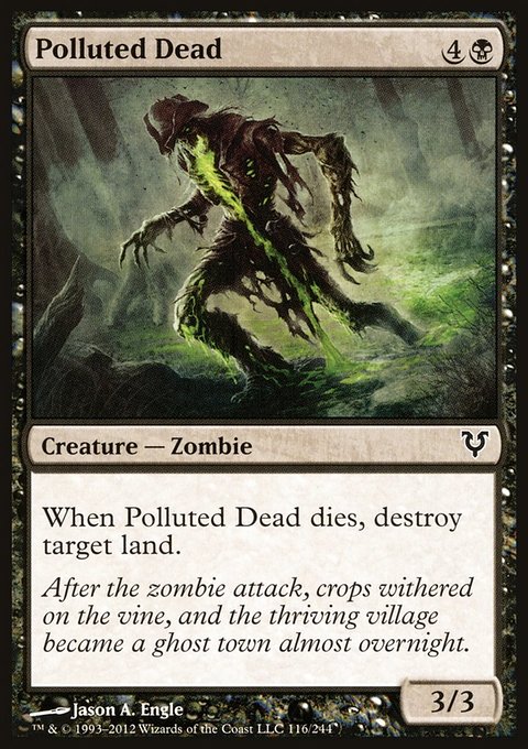 Polluted Dead, Avacyn Restored #116, Magic: The Gathering card