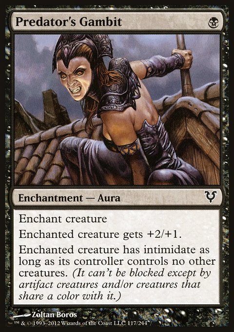 Predator's Gambit, Avacyn Restored #117, Magic: The Gathering card