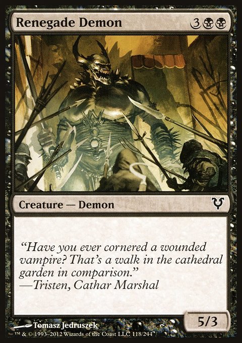 Renegade Demon, Avacyn Restored #118, Magic: The Gathering card