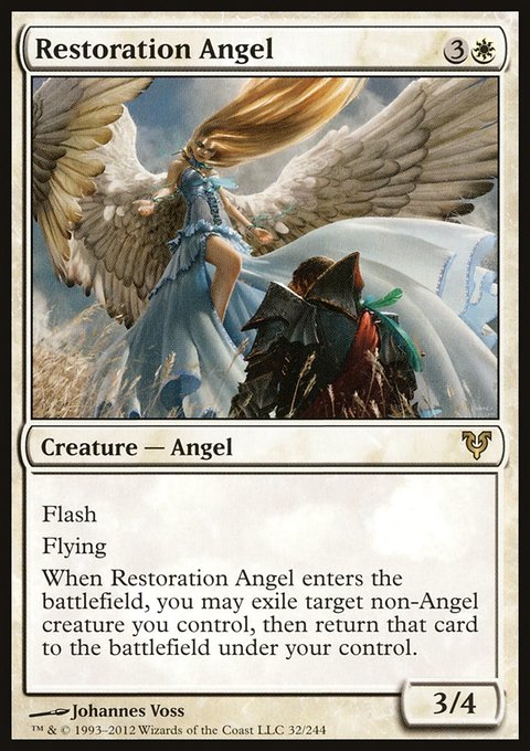 Restoration Angel, Avacyn Restored #32, Magic: The Gathering card