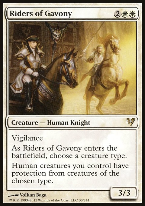 Riders of Gavony, Avacyn Restored #33, Magic: The Gathering card