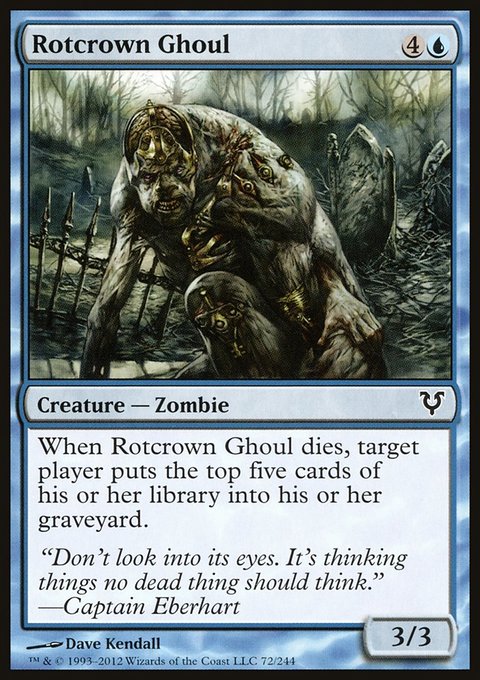 Rotcrown Ghoul, Avacyn Restored #72, Magic: The Gathering card