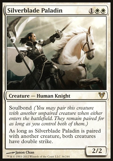 Silverblade Paladin, Avacyn Restored #36, Magic: The Gathering card
