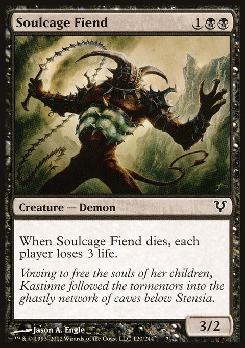 Soulcage Fiend, Avacyn Restored #120, Magic: The Gathering card