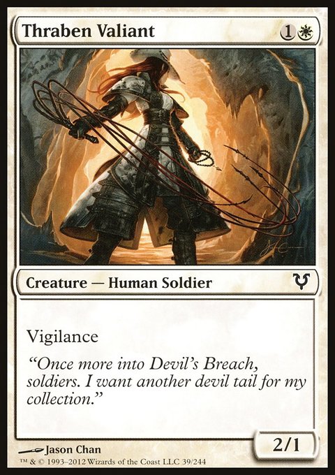 Thraben Valiant, Avacyn Restored #39, Magic: The Gathering card