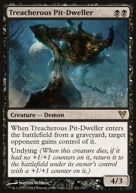 Treacherous Pit-Dweller, Avacyn Restored #121, Magic: The Gathering card