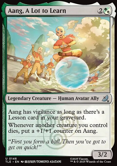 Aang, A Lot to Learn, Avatar: The Last Airbender Eternal #146, Magic: The Gathering card