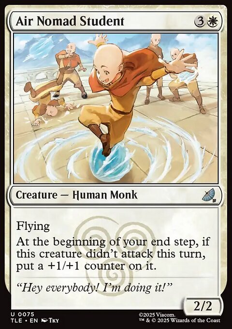 Air Nomad Student, Avatar: The Last Airbender Eternal #75, Magic: The Gathering card