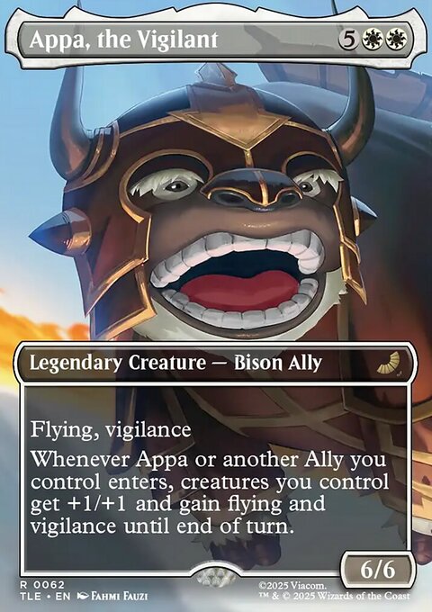 Appa, the Vigilant, Avatar: The Last Airbender Eternal #62, Magic: The Gathering card
