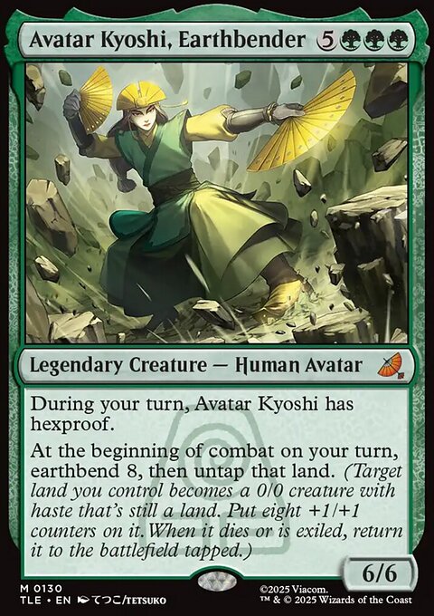 Avatar Kyoshi, Earthbender, Avatar: The Last Airbender Eternal #130, Magic: The Gathering card