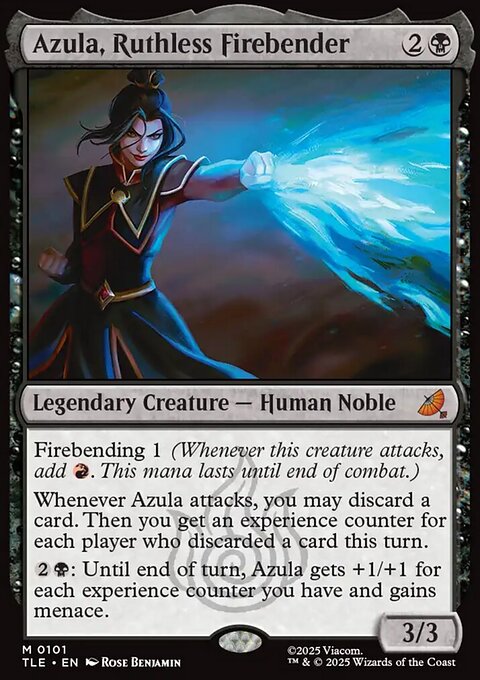 Azula, Ruthless Firebender, Avatar: The Last Airbender Eternal #101, Magic: The Gathering card
