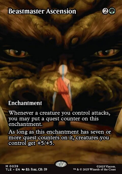 Beastmaster Ascension, Avatar: The Last Airbender Eternal #39, Magic: The Gathering card