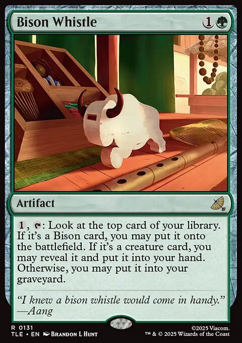 Bison Whistle, Avatar: The Last Airbender Eternal #131, Magic: The Gathering card