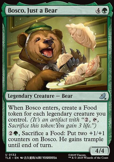 Bosco, Just a Bear, Avatar: The Last Airbender Eternal #132, Magic: The Gathering card