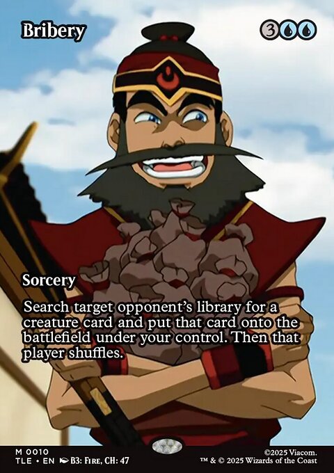Bribery, Avatar: The Last Airbender Eternal #10, Magic: The Gathering card