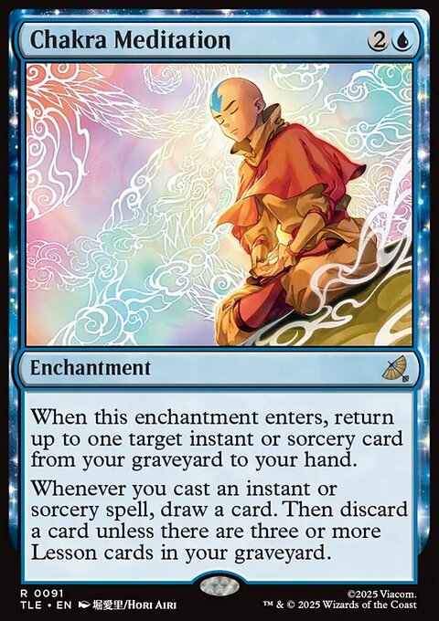 Chakra Meditation, Avatar: The Last Airbender Eternal #91, Magic: The Gathering card