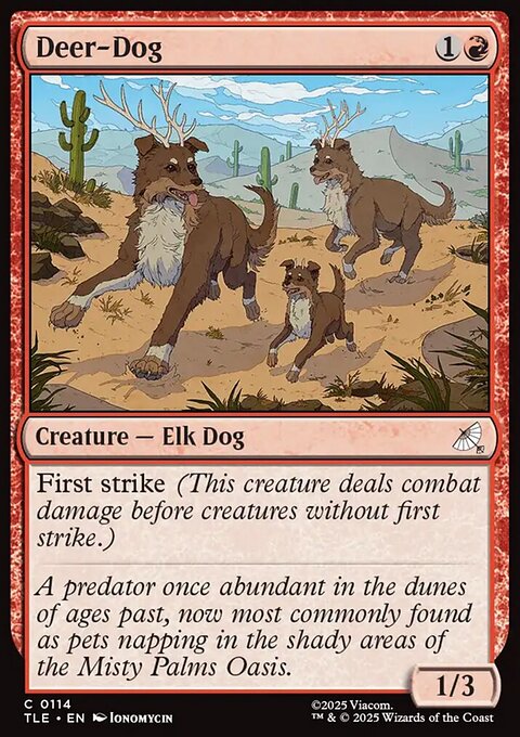 Deer-Dog, Avatar: The Last Airbender Eternal #114, Magic: The Gathering card