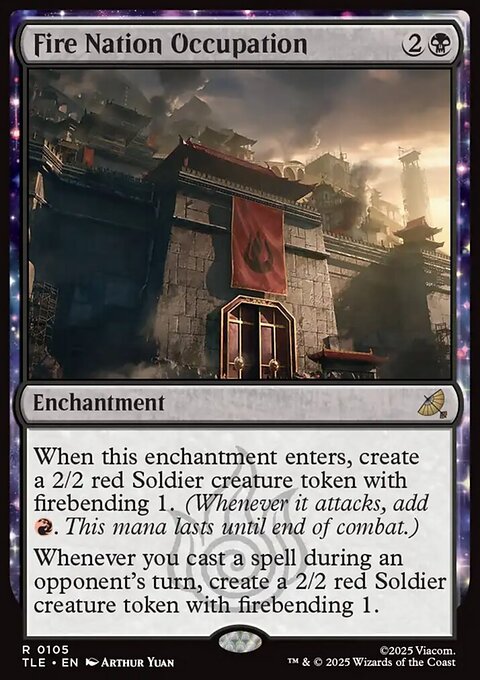 Fire Nation Occupation, Avatar: The Last Airbender Eternal #105, Magic: The Gathering card