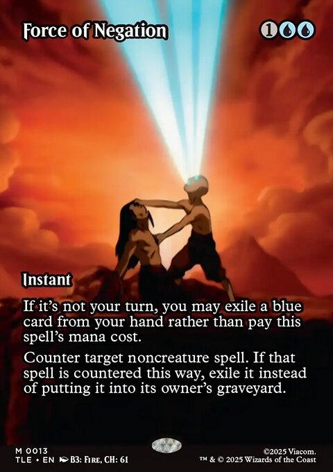 Force of Negation, Avatar: The Last Airbender Eternal #13, Magic: The Gathering card