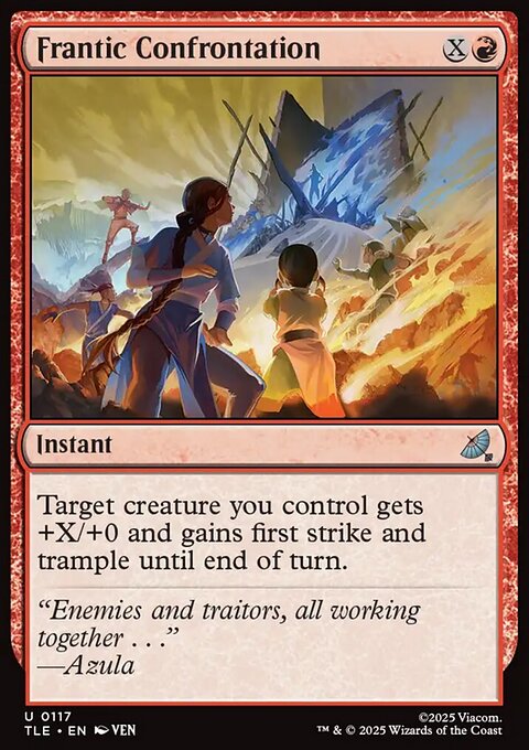 Frantic Confrontation, Avatar: The Last Airbender Eternal #117, Magic: The Gathering card