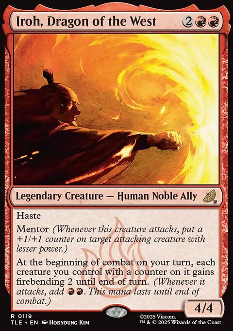 Iroh, Dragon of the West, Avatar: The Last Airbender Eternal #119, Magic: The Gathering card