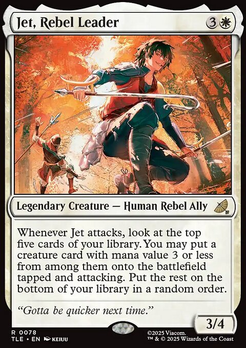 Jet, Rebel Leader, Avatar: The Last Airbender Eternal #78, Magic: The Gathering card