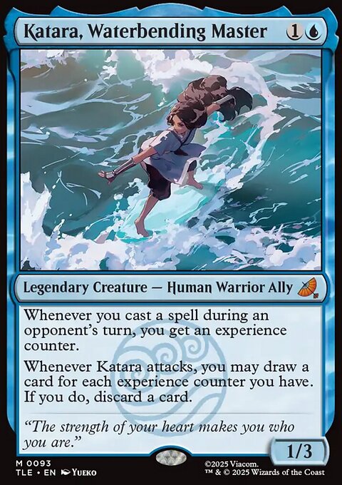 Katara, Waterbending Master, Avatar: The Last Airbender Eternal #93, Magic: The Gathering card
