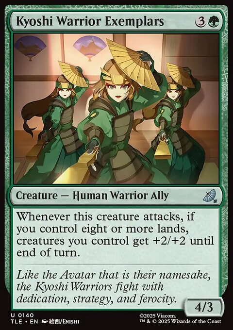 Kyoshi Warrior Exemplars, Avatar: The Last Airbender Eternal #140, Magic: The Gathering card