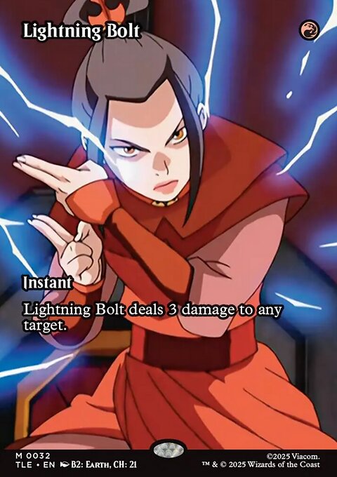 Lightning Bolt, Avatar: The Last Airbender Eternal #32, Magic: The Gathering card