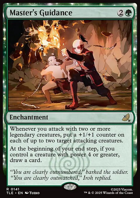 Master's Guidance, Avatar: The Last Airbender Eternal #141, Magic: The Gathering card